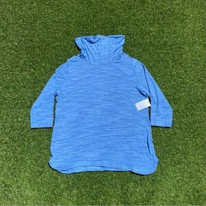 NEW Croft & Barrow 3/4 Sleeve Turtleneck Shirt Adult Size Large Blue